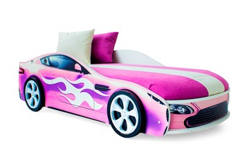 Детская кровать-машина Бондимобиль розовый в Старом Осколе