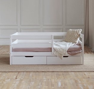 Детская кровать Софа с ящиками, цвет белый в Белгороде