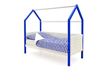 Кровать-домик в детскую «Svogen сине-белый» мягкая в Белгороде