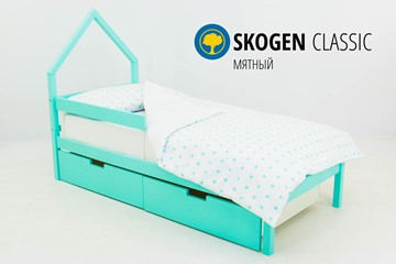 Детская кровать-домик мини Skogen мятная в Белгороде