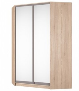 Шкаф угловой Аларти (YA-230х1400(602) (10) Вар. 5; двери D5+D5), с зеркалом в Старом Осколе
