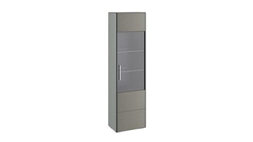 Одностворчатый шкаф Наоми для посуды, цвет Фон серый, Джут ТД-208.07.25 в Старом Осколе