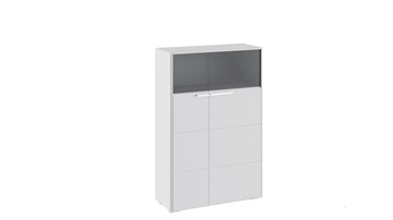 Распашной шкаф Наоми комбинированный двухстворчатый, цвет Белый глянец ТД-208.07.29 в Старом Осколе