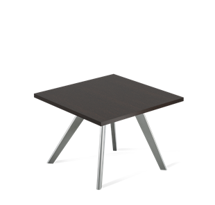Квадратный столик SHT-S39 / SHT-TT 60/60 ЛДСП (венге луизиана/серый) в Старом Осколе