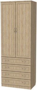Шкаф 2-х створчатый 103 со штангой, цвет Дуб Сонома в Старом Осколе