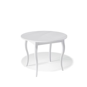 Стеклянный кухонный стол Kenner 1000С (Белый/Стекло белое глянец) в Белгороде