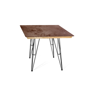 Керамический обеденный стол SHT-TU10 (4 шт.)/ТT8 60/60 (черный/прозрачный лак/коричневая сепия) в Старом Осколе