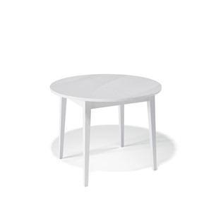 Кухонный раскладной стол Kenner 1000M (Белый/Стекло белое сатин) в Старом Осколе
