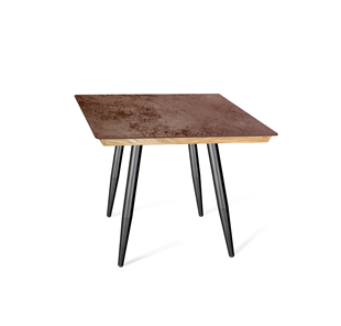 Керамический стол SHT-TU14 (4 шт.)/ТT8 60/60 (черный муар/прозрачный лак/коричневая сепия) в Старом Осколе