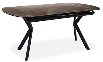 Керамический кухонный стол Шамони 2CX 160х90 (Oxide Nero/Графит) в Старом Осколе