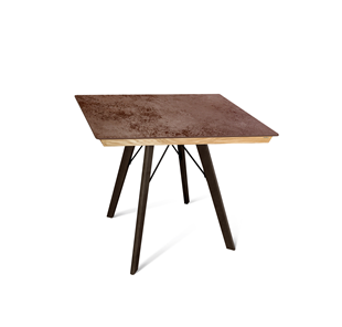 Керамический кухонный стол SHT-TU9/ТT8 60/60 (венге/прозрачный лак/коричневая сепия) в Старом Осколе