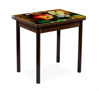 Кухонный пристенный стол СПА-02 СТФ, венге/фотопечать дерево/опоры коричневый в Старом Осколе