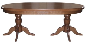 Деревянный кухонный стол 2,0(2,5)х1,1 на двух тумбах, (патина) в Старом Осколе