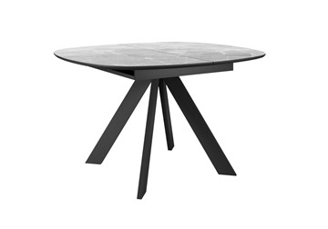 Керамический стол DikLine BK100 Керамика Серый мрамор/подстолье черное/опоры черные в Белгороде