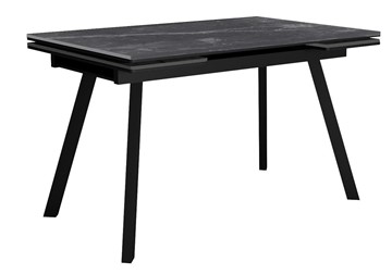Керамический стол DikLine SKA125 Керамика Серый мрамор/подстолье черное/опоры черные (2 уп.) в Старом Осколе