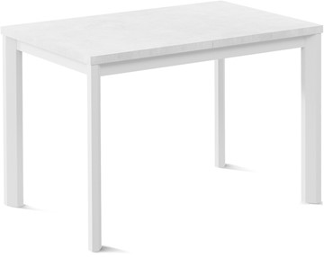 Небольшой стол Нагано-1L (ноги металлические белые, белый цемент) в Белгороде