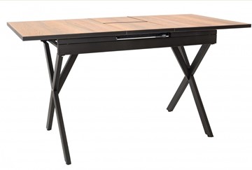 Кухонный раздвижной стол Илком Стайл № 11 (1100/1500*700 мм.) столешница пластик, форма Флан, с механизмом бабочка в Старом Осколе