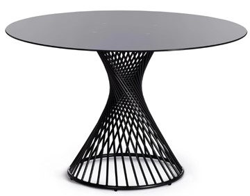 Стеклянный кухонный стол BERTOIA (mod. GT21) металл/стекло, Black (черный) арт.20595 в Старом Осколе