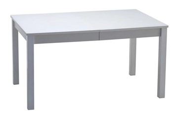 Кухонный стол раздвижной Нагано-2 стекло белое opti (хром-лак) 1 в Старом Осколе