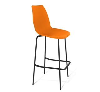 Барный стул SHT-ST29/S29 (оранжевый ral2003/черный муар) в Белгороде