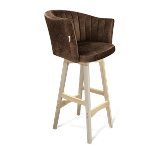 Барный стул SHT-ST42-1 / SHT-S65 (кофейный трюфель/прозрачный лак) в Старом Осколе