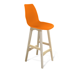 Барный стул SHT-ST29/S65 (оранжевый ral2003/прозрачный лак) в Старом Осколе