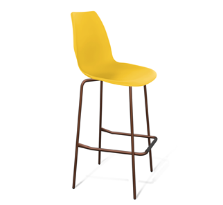 Барный стул SHT-ST29/S29 (желтый ral 1021/медный металлик) в Белгороде