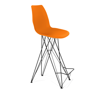 Барный стул SHT-ST29/S66 (оранжевый ral2003/черный муар) в Старом Осколе