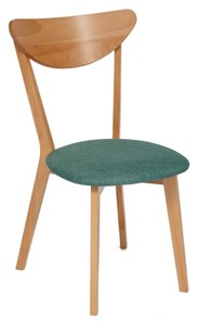 Обеденный стул MAXI (Макси), бук/ткань 86x48,5x54,5 Морская волна/ натуральный бук арт.19590 в Белгороде