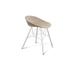 Обеденный стул SHT-ST19-SF1 / SHT-S100 (ванильный крем/хром лак) в Старом Осколе