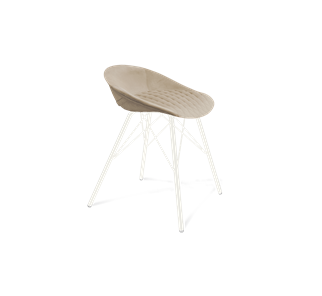 Обеденный стул SHT-ST19-SF1 / SHT-S37 (ванильный крем/белый муар) в Старом Осколе