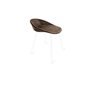 Обеденный стул SHT-ST19-SF1 / SHT-S95-1 (кофейный трюфель/белый муар) в Старом Осколе
