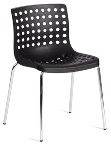 Обеденный стул SKALBERG (mod. C-084-A) 46х56х79 Black (черный) / Chrome (хром) арт.19258 в Старом Осколе