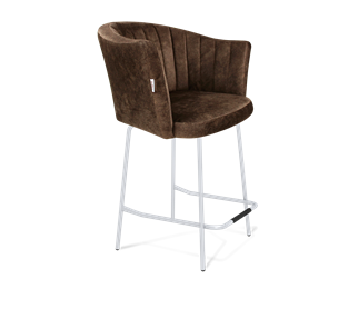 Полубарный стул SHT-ST42-1 / SHT-S29P-1 (кофейный трюфель/хром лак) в Старом Осколе