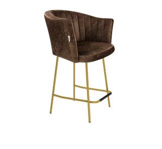 Полубарный стул SHT-ST42-1 / SHT-S29P-1 (кофейный трюфель/золото) в Старом Осколе