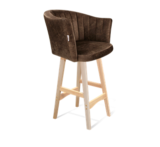 Полубарный стул SHT-ST42-1 / SHT-S65-1 (кофейный трюфель/прозрачный лак) в Старом Осколе