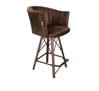 Полубарный стул SHT-ST42-1 / SHT-S80-1 (кофейный трюфель/темный орех/черный) в Старом Осколе