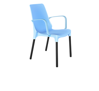 Обеденный стул SHT-ST76/S424 (голубой/черный муар) в Белгороде
