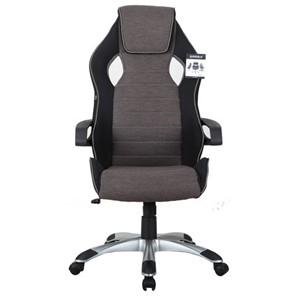 Офисное кресло Brabix Techno GM-002 (ткань, черное/серое, вставки белые) в Белгороде