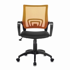 Офисное кресло Brabix Fly MG-396 (с подлокотниками, сетка, оранжевое/черное) 532084 в Старом Осколе