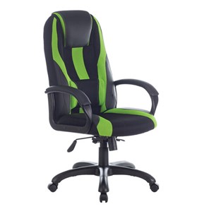 Компьютерное кресло Brabix Premium Rapid GM-102 (экокожа/ткань, черное/зеленое) 532419 в Старом Осколе