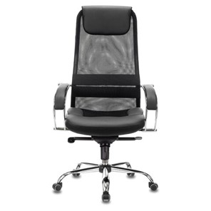 Кресло Brabix Premium Stalker EX-609 PRO (хром, мультиблок, ткань-сетка/экокожа, черное) 532416 в Старом Осколе