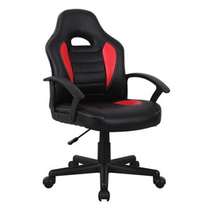 Кресло компьютерное BRABIX "Spark GM-201", экокожа, черное/красное, 532503 в Старом Осколе