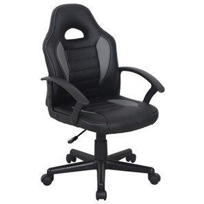 Кресло офисное BRABIX "Spark GM-201", экокожа, черное/серое, 532504 в Старом Осколе