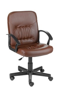 Офисное кресло Чат кожзам коричневый в Белгороде