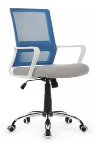 Кресло компьютерное RCH 1029MW, серый/синий в Белгороде