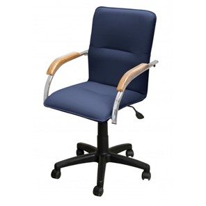 Офисное кресло Самба-лифт СРП-034 Люкс синий/бук в Старом Осколе