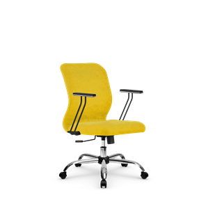Офисное кресло SU-Mr-4/подл.110/осн.003 желтый в Старом Осколе
