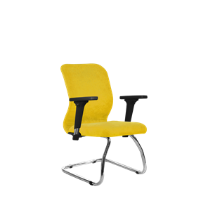 Офисное кресло SU-Mr-4/подл.200/осн.007 желтый в Старом Осколе