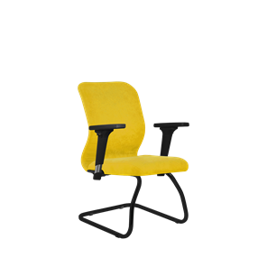 Кресло компьютерное SU-Mr-4/подл.200/осн.008 желтый в Белгороде